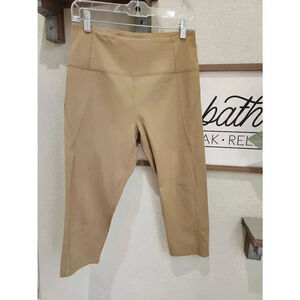 Girlfriend Collective Sand Leggings cropped High Rise Womens Size Large.